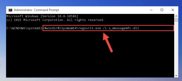 Creating a clean registry for the X_messagemfc.dll library (for 64 Bit)