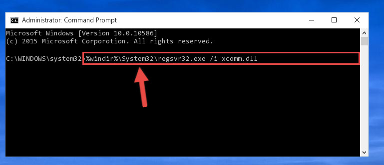 Creating a new registry for the Xcomm.dll file