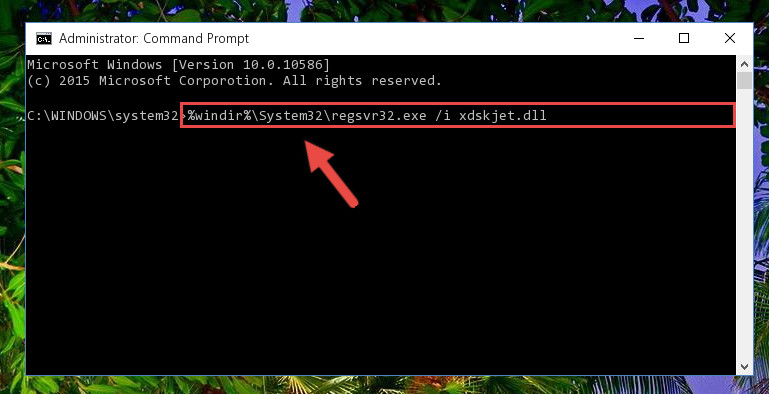 Creating a new registry for the Xdskjet.dll library
