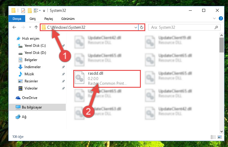 rasdd dll İndir windows 10, 8 1, 8, 7, vista ve xp uyumlurasdd dll kütüphanesini windows system32 klasörüne yapıştırma