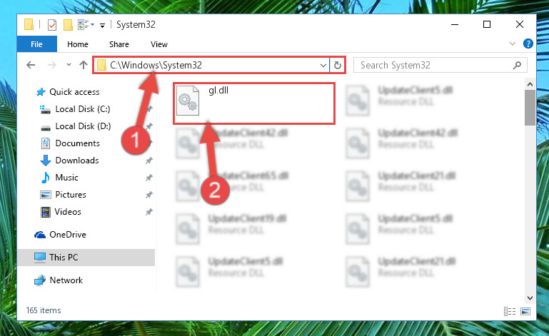 Gl Dll For Windows 10 8 1 7 Vista And Xp Copying The Gl Dll Library Into Windows System32 Directory