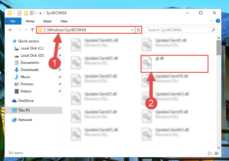 Gl Dll For Windows 10 8 1 7 Vista And Xp Pasting The Gl Dll Library Into Windows Syswow64 Directory