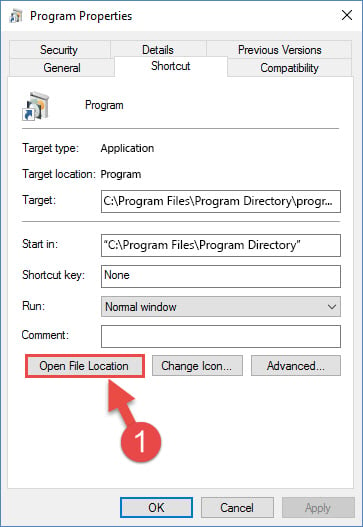 Opening the program's installation directory of mfcans32.dll